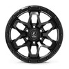 Set 4 17" Axe Wheels Syrinks Satin Black 17x9 6x5.5 -15mm Lifted Truck SUV Rims
