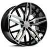 19" Axe Wheels EX30 Black & Polished Face 19x9.5 Wheel 5x108 42mm Rim