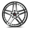 20" Axe Wheels EX20 Black & Polished Face 20x10 Wheel 5x110 42mm Rim