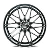 20" Axe Wheels ZX4 Black & Polished Face 20x9 Wheel 5x115 32mm Rim