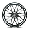 20" Axe Wheels ZX4 Black & Polished Face 20x9 Wheel 5x108 32mm Rim