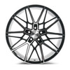 20" Axe Wheels CF1 Black & Polished Face 20x9 Wheel 5x5 38mm For Jeep Truck Rim