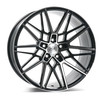 Set 4 20" Axe Wheels CF1 Black & Polished Face 20x9 Wheels 5x108 38mm Rims