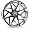 Set 4 22" Axe Wheels Nemesis Chrome 22x12 8x6.5 -44mm For Chevy GMC Ram Rims