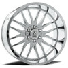 24" Axe Wheels Hades Chrome 24x12 Wheel 8x6.5 -44mm Lifted For Chevy GMC Ram Rim