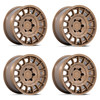 Set 4 Black Rhino BR015 Voll 15x7 Matte Bronze Wheels 5x100 15" 15mm Rims