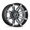 Fuel FC401 Brawl 22x10 8x170 Chrome Gloss Black Lip Wheel 22" -18mm For Ford Rim