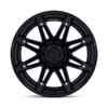 Fuel FC401 Brawl 24x12 8x6.5 Matte Black Gloss Black Lip 24" -44mm Lifted Wheel