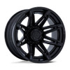 Set 4 Fuel FC401 Brawl 22x10 8x170 Matte Black Gloss Black Lip Wheels 22" -18mm