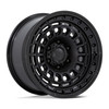 Set 4 Black Rhino BR014 Sahara 17x9 Black Gloss Black Wheels 6x5.5 17" -12mm Rim