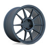 Set 4 TSW Imatra 18x8 5x4.25 Satin Dark Blue Wheels 18" 42mm Rims