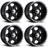 Set 4 16" Ultra 175B Rogue  16x8 Wheels 8x6.50 -06mm