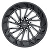 Tuff T2A 22x12 8x170 Gloss Black W/ Milled Spokes Wheel 22" -45mm Rim Tuff T2A 22x12 8x170 Gloss Black W/ Milled Spokes Wheel 22" -45mm Rim