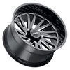 Tuff T2A 22x12 8x170 Gloss Black W/ Milled Spokes Wheel 22" -45mm Rim Tuff T2A 22x12 8x170 Gloss Black W/ Milled Spokes Wheel 22" -45mm Rim