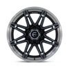 Set 4 Fuel FC401 Brawl 24x12 8x180 Gloss Black Brushed Gray Wheels 24" -44mm Rim