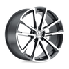 Mandrus Wolf 22x10.5 5x130 Gloss Gunmetal W/ Mirror Cut Face Wheel 22" 35mm Rim