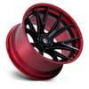 Fuel FC402 Catalyst 20x10 6x135 Matte Black Candy Red Lip 20" -18mm Lifted Wheel