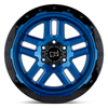 Black Rhino Barstow 20x9.5 6x135 Dearborn Blue W/ Black Ring Wheel 20" 12mm Rim