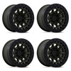 Set 4 Black Rhino BR016 Tusk 17x8.5 Olive Drab Green Wheels 6x5.5 17" -10mm Rims