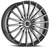 22" Cavallo CLV-34 Gloss Black & Machined Wheel 22x8.5 5x112 5x4.5 38mm Rim