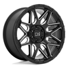 Black Rhino Shockwave 20x9.5 5x5.0 Gloss Black Milled Spokes Wheel 20" -18mm Black Rhino Shockwave 20x9.5 5x5.0 Gloss Black Milled Spokes Wheel 20" -18mm