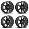 Set 4 22" Moto Metal MO804 Spider 22x10 Gloss Black 6x135 6x5.5 Wheels -18mm Rim
