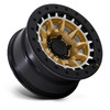 Black Rhino BR016 Tusk 17x8.5 Matte Gold W/ Machined Ring Wheel 6x5.5 17" -10mm