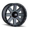 18" Ion 134 18x10 Matte Gunmetal Black Beadlock 6x5.5 Wheel -19mm Lifted Rim