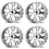 Set 4 22" Voxx Replica Hellcat Chrome Wheels 22x9 5x5.5 18mm Rims