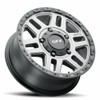 17" Voxx G-FX MV2 Matte Grey w/ Matte Black Lip Wheel 17x8 5x160 50mm Rim