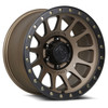 Set of 4 Lock Offroad Yosemite 17x9 6x5.5 0mm Desert Bronze Matte Black Ring Rim