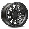 17" Lock Offroad Lunatic Matte Black Matte Black Ring 17x9 Wheel 5x5 01mm Rim