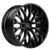 22" TIS 565B Gloss Black 22x10 Wheel 6x135 10mm For Ford Lincoln Truck Suv Rim