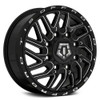 20" TIS 544BM Gloss Black Milled Front Dually 20x8.25 8x200 127mm Truck Wheel