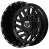 20" TIS 544BM Gloss Black Milled Rear Dually 20x8.25 8x200 -198mm Truck Wheel