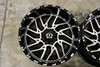 22" TIS 544MB Gloss Black Machined 22x12 Wheel 8x180 -44mm Lifted For Chevy GMC