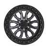 Set 4 17" TIS 556AB Satin Anthracite w/ Black Ring 17x9 Wheels 6x5.5 Rims 25mm