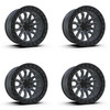 Set 4 20" TIS 556AB Satin Anthracite Black Ring 20x9 Wheels 6x5.5 00mm Rims