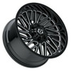 Set 4 20" TIS 553BM Gloss Black Milled 20x9 Wheels 8x180 +18mm For Chevy GMC Rim