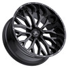 Set 4 20" TIS 565BM Gloss Black with Milled Accents 20x9 Wheels 6x135 0mm Rims