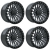 Set 4 20" TIS 556AB Satin Anthracite Black Ring 20x10 8x6.5 -20mm Lifted Wheels
