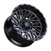 Set 4 22" TIS 553BM Gloss Black Milled 22x10 Wheels 6x5.5 6x135 10mm Truck Rims