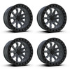 Set 4 20" TIS 556AB Satin Anthracite Black Ring 20x9 Wheels 5x5 00mm Truck Rims