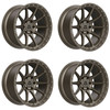 Set 4 20" TIS 563BZ Satin Bronze 20x9 Wheels 5x5 00mm For Jeep Truck Rims