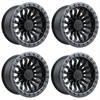 Set 4 20" TIS 556BA Satin Black Anthracite Ring 20x10 Wheels 8x6.5 -20mm Rims