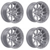 Set 4 20" TIS 563BS Silver & Brushed Machined Face 20x10 Wheels 8x180 -24mm Rims