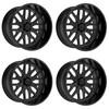 Set 4 20" TIS 560B Gloss Black 20x10 Wheels 5x5.5 5x150 -19mm For Toyota Ram Rim