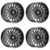 Set 4 20" Fittipaldi Wheels FA20BM 20x10 Gloss Black Milled 6x135 6x5.5 -19mm