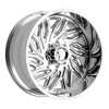 24" Fittipaldi Wheel FA13MC 24x12 Mirror Coat 8x170 -44mm For Ford F250 F350 Rim