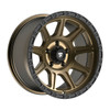 20" Fittipaldi Wheel FT104ZB 20x9 Satin Bronze Satin Black Lip 6x5.5 18mm Rim